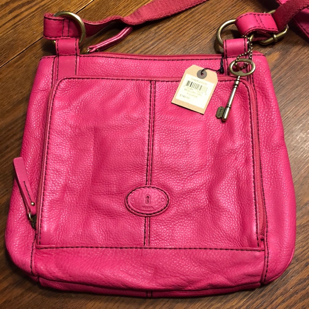 NWT pink fossil purse